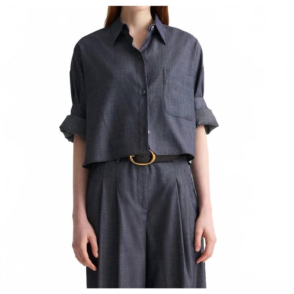 NEW TWP next ex shirt in medium indigo